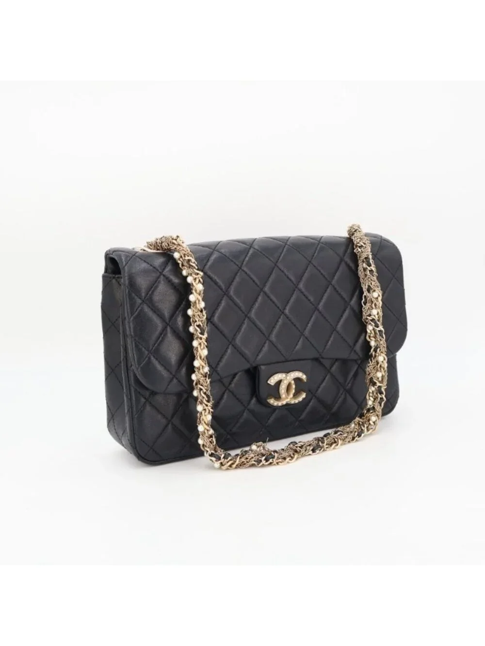 Chanel Westminster Quilted Lambskin Faux Pearl Chain Shoulder Bag